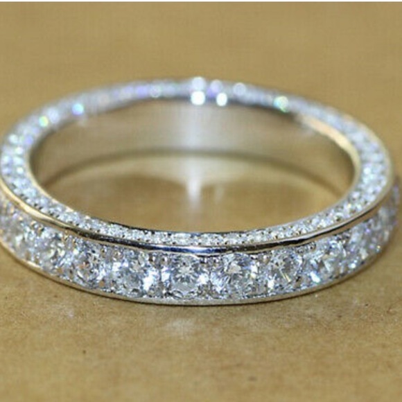 NEW 924 Sterling silver Diamond Ring - Picture 6 of 9